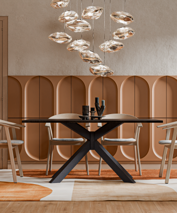 Metall Tischgestell schwarz STAR Design