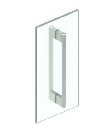 „Glastürgriff Aluminium modern für Glas Tür“