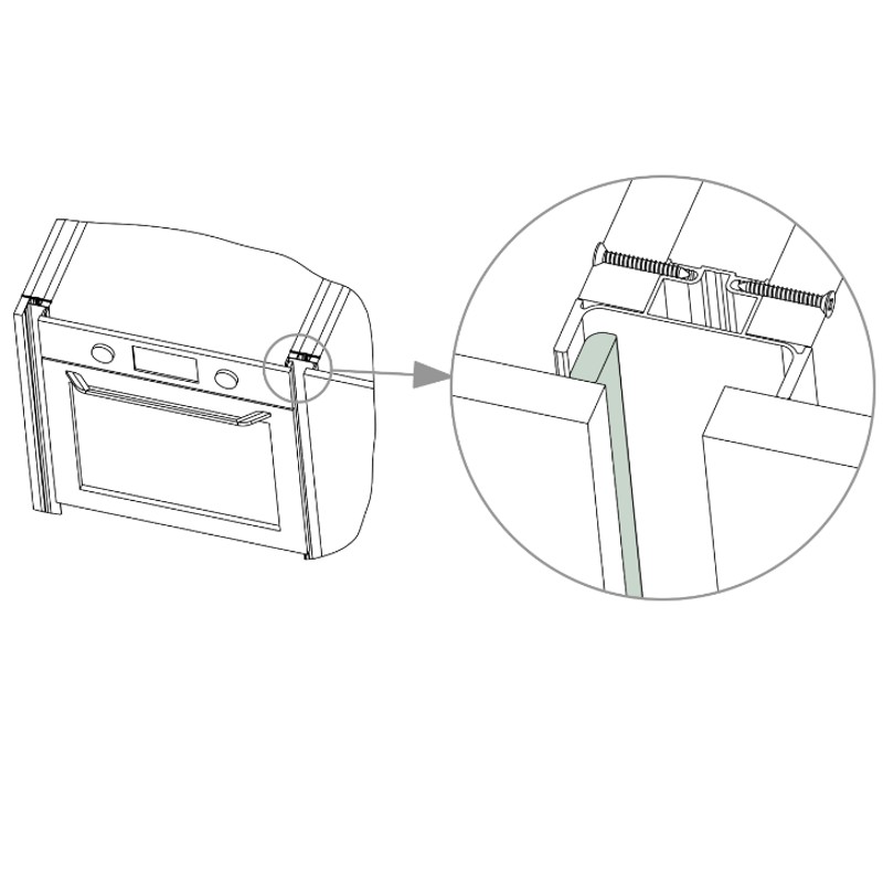 2200P GOLA Griffprofil Aluminium 2200 für grifflose Küchen