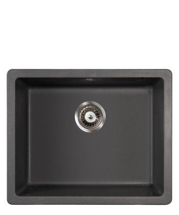 Metalac Granit Unterbauspüle Quadro U 50 Schwarz