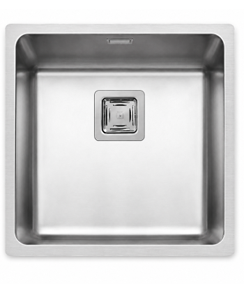 BECKEN 400×400 R25 – großzügiges Edelstahlbecken für Unterbau und flächenbündigen Einbau
