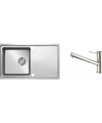 SET ESTELLA – Edelstahlspüle mit Küchenarmatur