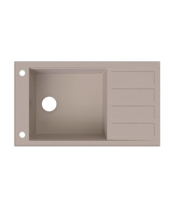 NATURA 250 PLUS SIDE – Granitspüle mit seitlicher Abtropffläche